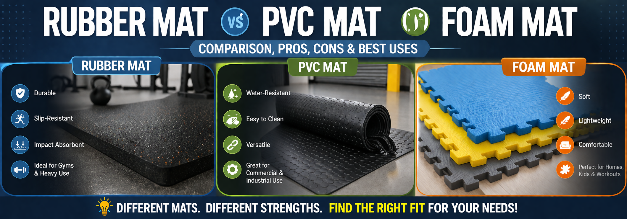 uploads_vik/blogs/Rubber Mat vs PVC Mat vs Foam Mat.png